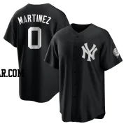 Rafael Martinez Youth New York Yankees Black/White Replica Jersey