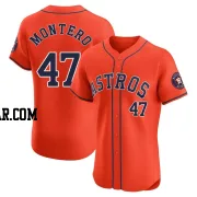 Rafael Montero Men's Houston Astros Orange Elite Alternate Vapor Premier Jersey