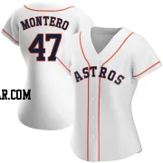 Rafael Montero Women's Houston Astros White Authentic Home Jersey