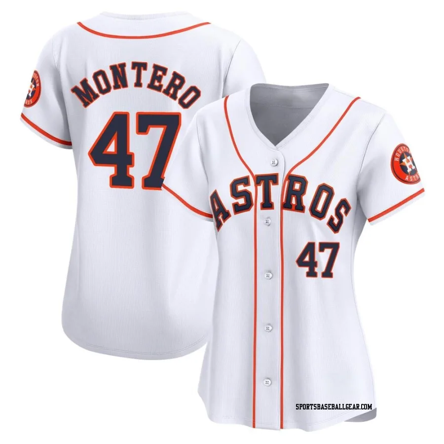 Rafael Montero Women's Houston Astros White Limited Home Jersey