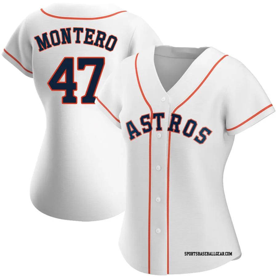 Rafael Montero Women's Houston Astros White Replica Home Jersey