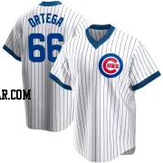 Rafael Ortega Men's Chicago Cubs White Replica Home Cooperstown Collection Jersey