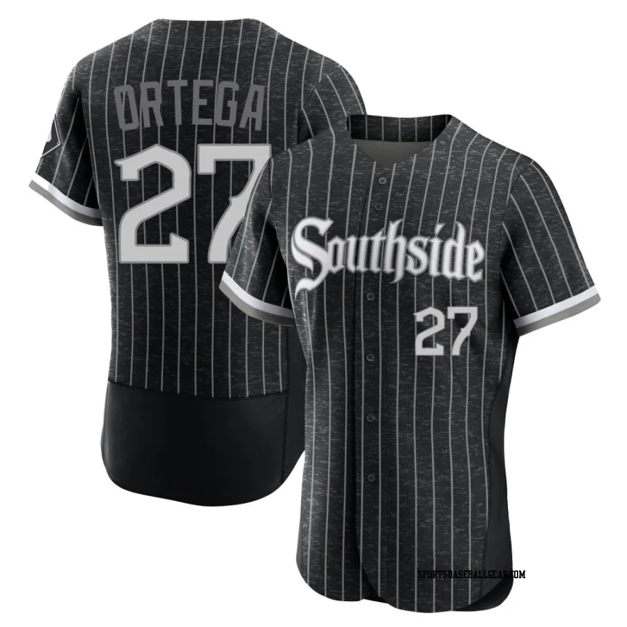 Rafael Ortega Men's Chicago White Sox Black Authentic 2021 City Connect Jersey