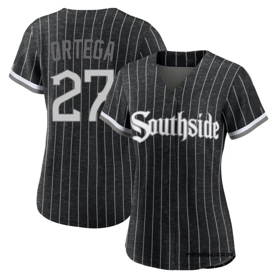 Rafael Ortega Women's Chicago White Sox Black Replica 2021 City Connect Jersey