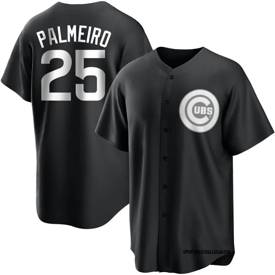 Rafael Palmeiro Youth Chicago Cubs Black/White Replica Jersey