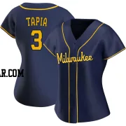 Raimel Tapia Women's Milwaukee Brewers Navy Authentic Alternate Jersey