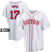 Raimel Tapia Youth Boston Red Sox White Replica 2021 Patriots' Day Jersey