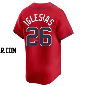 Raisel Iglesias Men's Atlanta Braves Red Limited Alternate Jersey