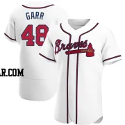 Ralph Garr Men's Atlanta Braves White Authentic Home Jersey