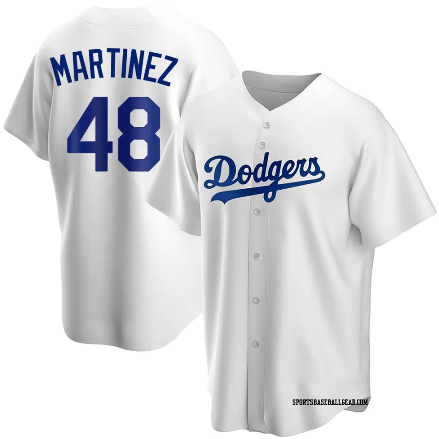 Ramon Martinez Men's Los Angeles Dodgers White Replica Home Jersey