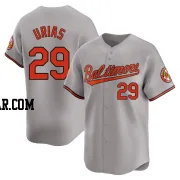 Ramon Urias Men's Baltimore Orioles Gray Limited Road Jersey