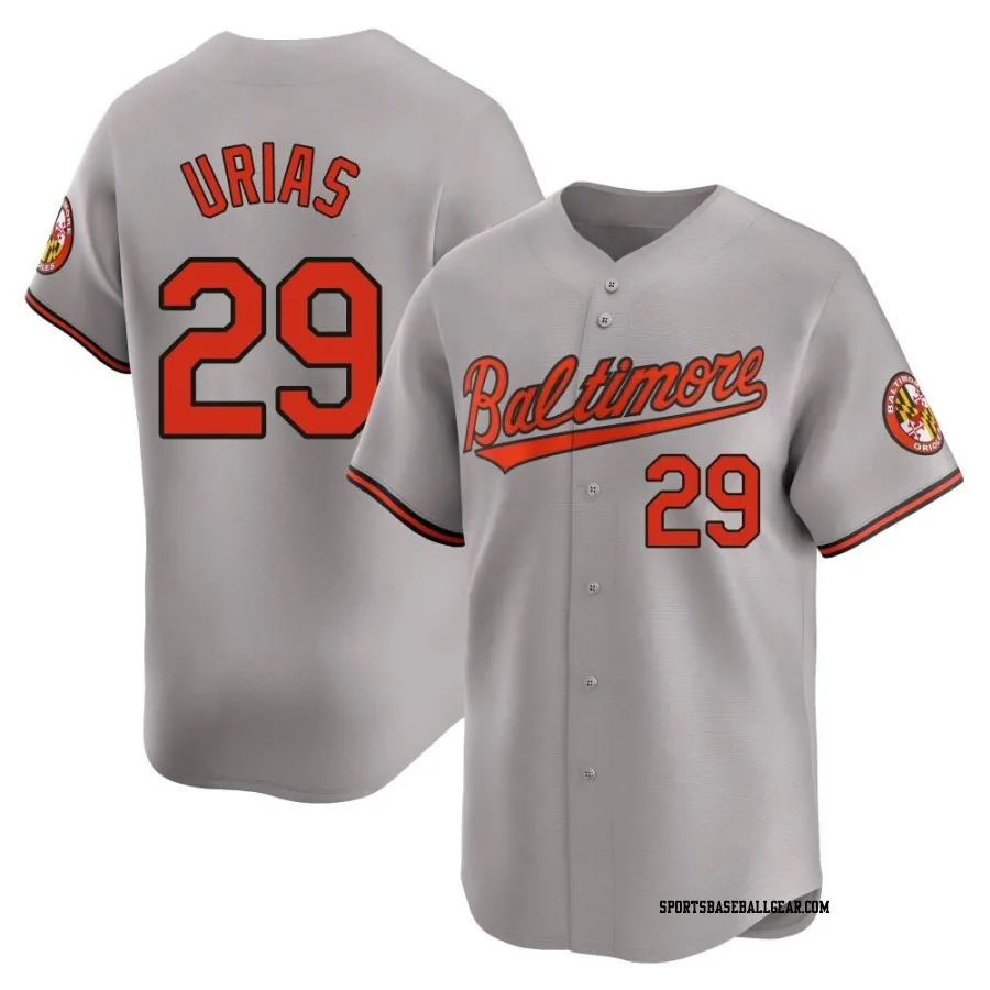 Ramon Urias Men's Baltimore Orioles Gray Limited Road Jersey