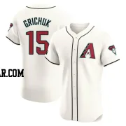 Randal Grichuk Men's Arizona Diamondbacks Cream Elite Home Patch Jersey