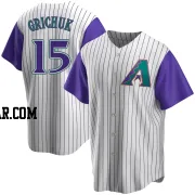 Randal Grichuk Men's Arizona Diamondbacks Cream/Purple Replica Alternate Cooperstown Collection Jersey