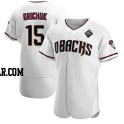 Randal Grichuk Men's Arizona Diamondbacks White Authentic Crimson Home 2023 World Series Jersey