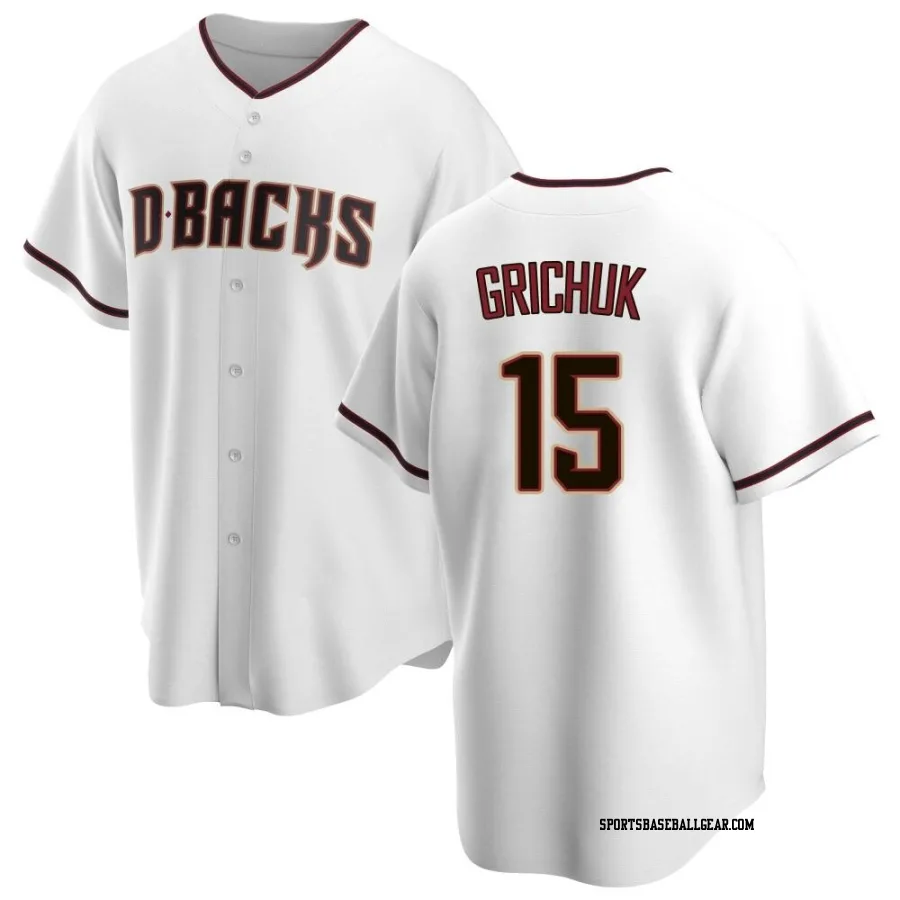 Randal Grichuk Men's Arizona Diamondbacks White Replica Home Jersey