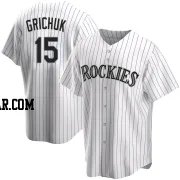 Randal Grichuk Men's Colorado Rockies White Replica Home Jersey