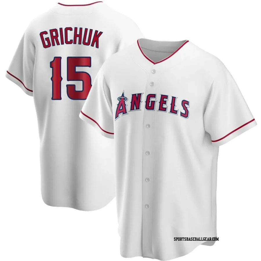 Randal Grichuk Men's Los Angeles Angels White Replica Home Jersey