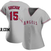 Randal Grichuk Women's Los Angeles Angels Authentic Silver Road Jersey