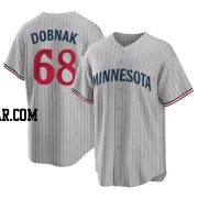 Randy Dobnak Men's Minnesota Twins Gray Replica Road Jersey