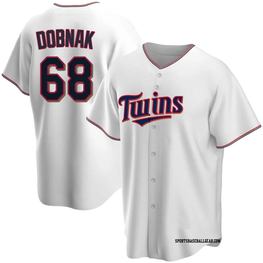 Randy Dobnak Men's Minnesota Twins White Replica Home Jersey