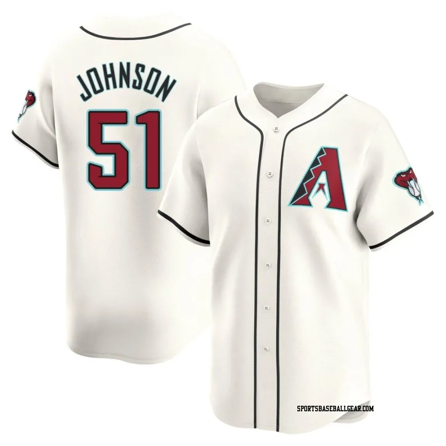 Randy Johnson Men's Arizona Diamondbacks White Limited Home Jersey