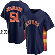 Randy Johnson Men's Houston Astros Navy Replica Alternate Jersey