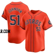 Randy Johnson Men's Houston Astros Orange Limited Alternate Jersey