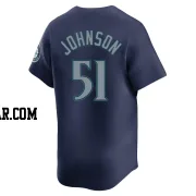 Randy Johnson Men's Seattle Mariners Navy Limited Road Jersey