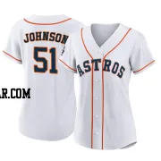 Randy Johnson Women's Houston Astros White Authentic 2022 World Series Home Jersey