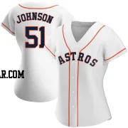 Randy Johnson Women's Houston Astros White Authentic Home Jersey