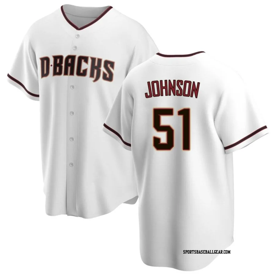 Randy Johnson Youth Arizona Diamondbacks White Replica Home Jersey