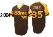 Randy Jones Men's San Diego Padres Brown Authentic Throwback Jersey