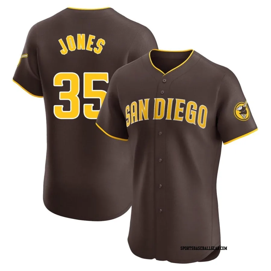 Randy Jones Men's San Diego Padres Brown Elite Road Vapor Premier Jersey