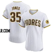 Randy Jones Men's San Diego Padres White Elite Home Patch Jersey