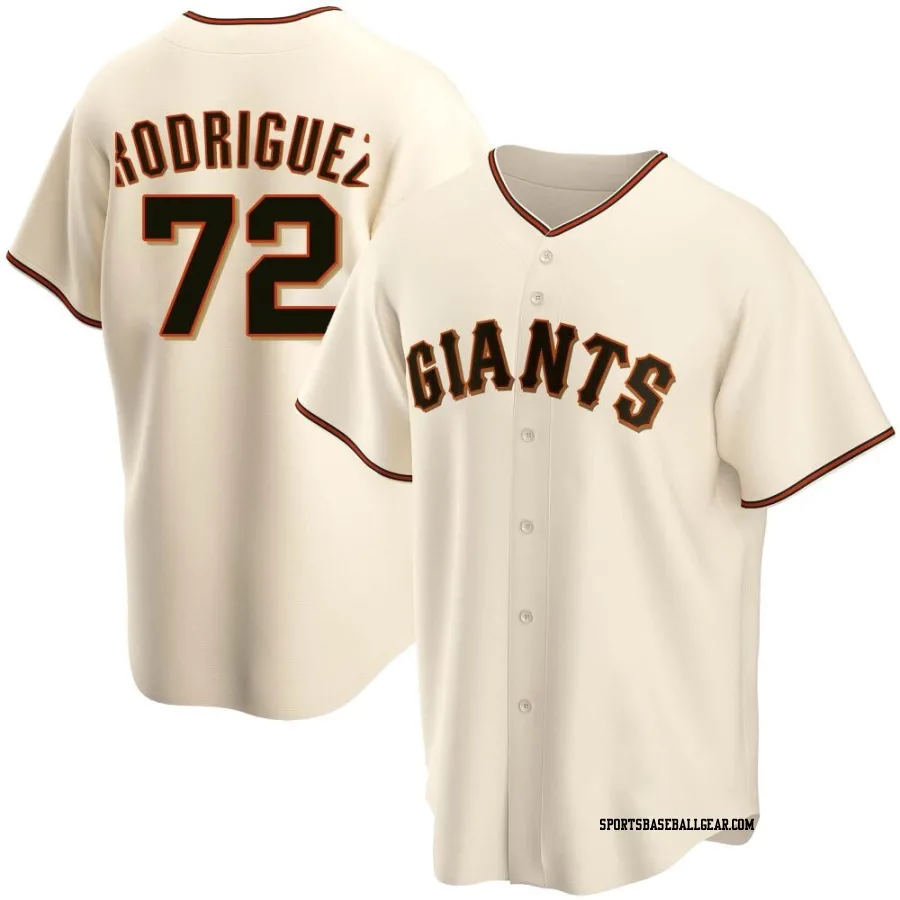 Randy Rodriguez Men's San Francisco Giants Cream Replica Home Jersey