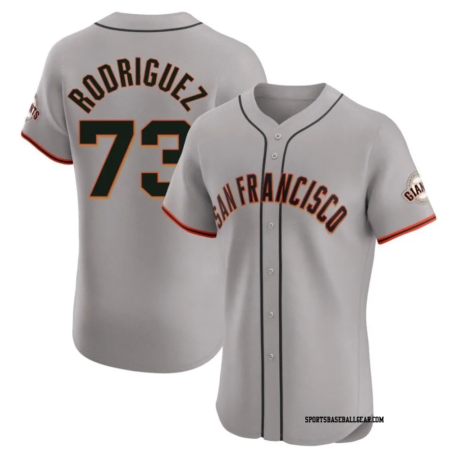 Randy Rodriguez Men's San Francisco Giants Gray Elite Road Jersey