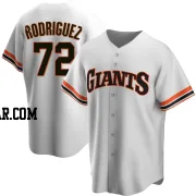 Randy Rodriguez Men's San Francisco Giants White Replica Home Cooperstown Collection Jersey