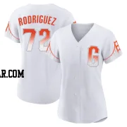 Randy Rodriguez Women's San Francisco Giants White Authentic 2021 City Connect Jersey