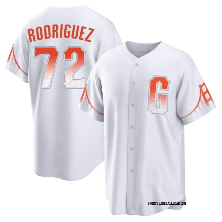 Randy Rodriguez Youth San Francisco Giants White Replica 2021 City Connect Jersey