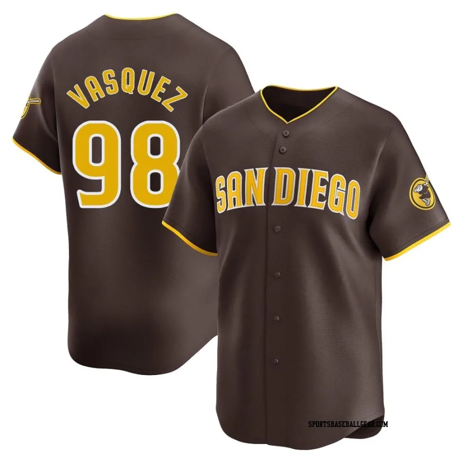 Randy Vasquez Men's San Diego Padres Brown Limited Away Jersey