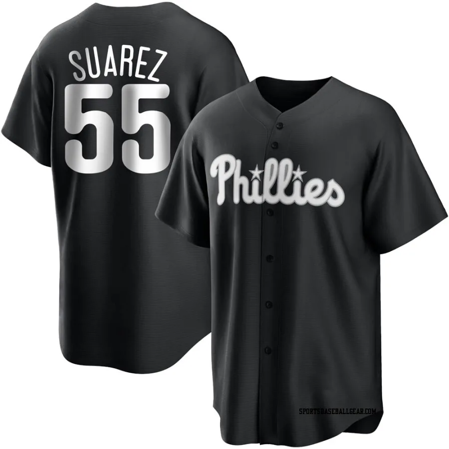 Ranger Suarez Men's Philadelphia Phillies Black/White Replica Jersey