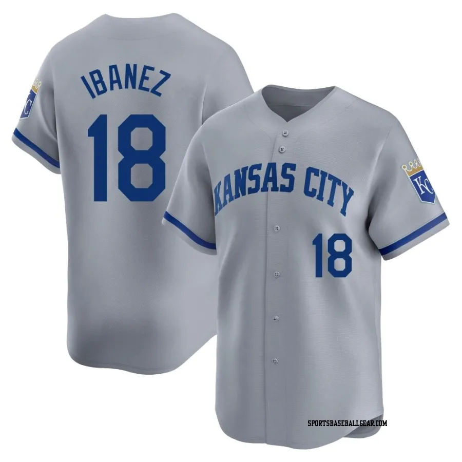 Raul Ibanez Men's Kansas City Royals Gray Limited Away Jersey