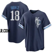 Raul Ibanez Youth Kansas City Royals Navy Replica 2022 City Connect Jersey