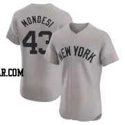 Raul Mondesi Men's New York Yankees Gray Elite Road Jersey