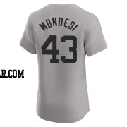 Raul Mondesi Men's New York Yankees Gray Elite Road Jersey