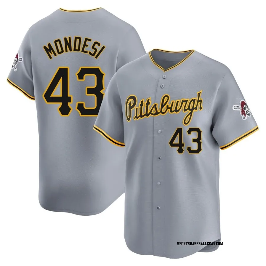 Raul Mondesi Men's Pittsburgh Pirates Gray Limited Away Jersey