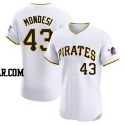 Raul Mondesi Men's Pittsburgh Pirates White Elite Home Jersey