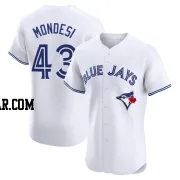 Raul Mondesi Men's Toronto Blue Jays White Elite Home Jersey