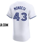 Raul Mondesi Men's Toronto Blue Jays White Elite Home Jersey